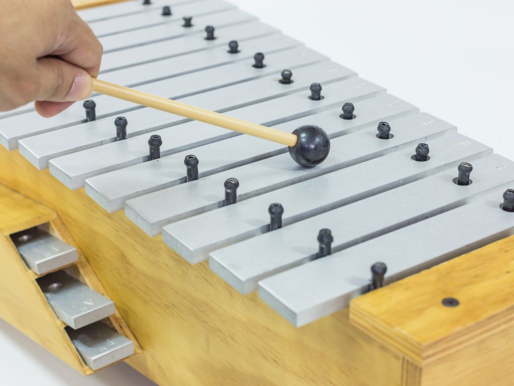 Métallophones Instruments à Percussions Lames Métalliques Fuzeau